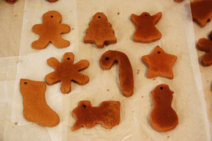Stick with basic shapes and don't get too fancy: gingerbread man, Christmas tree, angel, snowflake, star, stocking, train, candy cane, snowman.