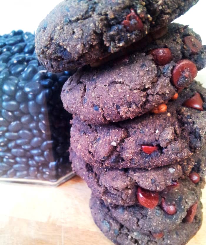 Delicious double-chocolate-orange-bean soft cookies ... vegan and gluten-free ... win-win-win