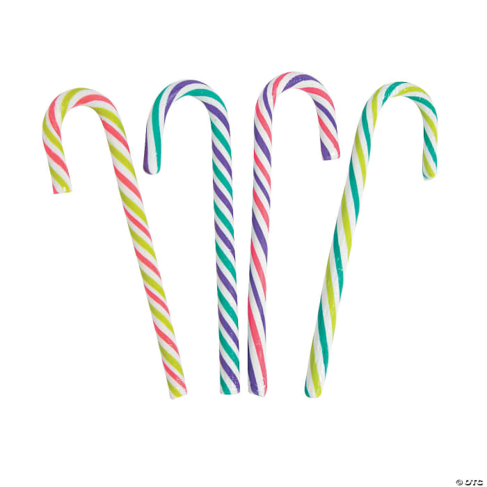 At first, they were white. Later on, the red stripes and peppermint flavor were added. Nowadays, they come in a variety of colors and flavors.