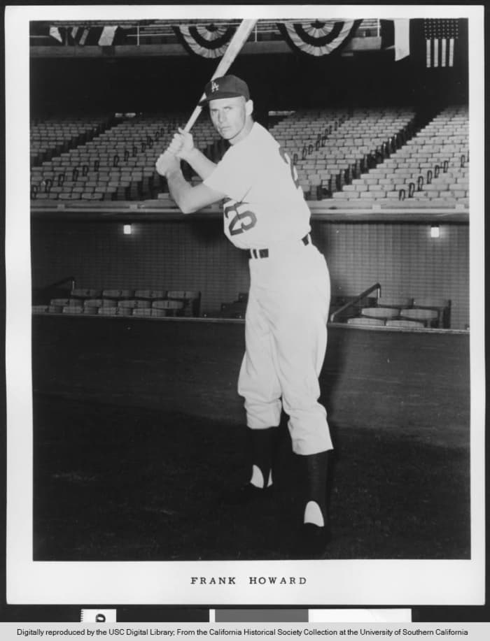 After claiming Rookie of the Year honors in 1960, Frank Howard blossomed into one of baseball's best power hitters in the latter years of the decade.