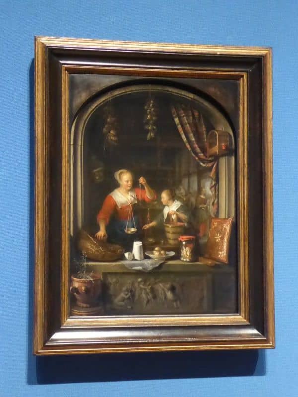 "The Grocer's Shop" - Gerit Dou. Image Frances Spiegel with permission from RCT. All rights reserved.