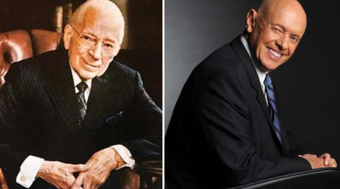 Entrepreneur, businessman, religious leader, and world traveler Herbert W. Armstrong (left/white hair) and the motivational writer and speaker Stephen R. Covey (right/bald head) both summed up the journey to real success in seven points.