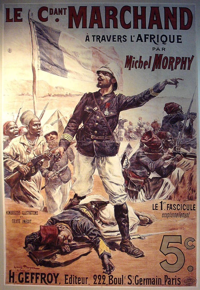 When Marchand and Kitchener met at Fashoda in the Sudan, defending rival colonial claims, it led to an intense colonial crisis between France and the United Kingdom.