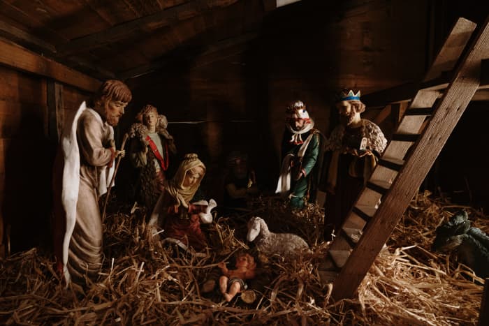 While the wise men re often depicted in nativity scenes alongside Mary, Joseph, and Jesus, they likely did not actually visit them until a year or more after the birth.