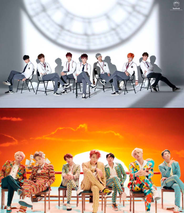 BTS is known for their continuing saga, each MV reveals certain parts of a story they seem to be telling from their very first MV. New MV usually refer to past ones.