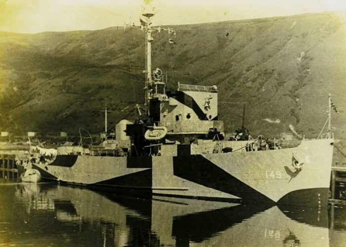 An Admirable Class Minesweeper, Seaman Moore was with the first crew on board when the ship was put into commission after sea trials.