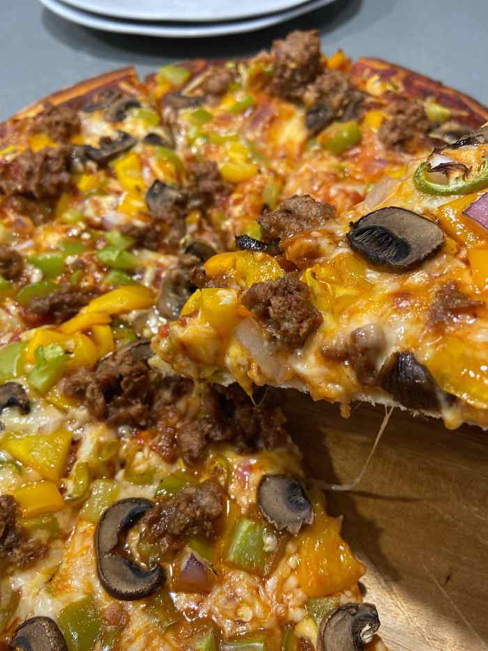 Homemade pizza is the best! I hope you will try it and like it as much as we do.