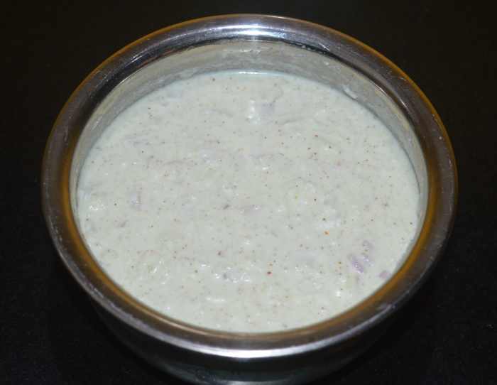 The raita is ready!