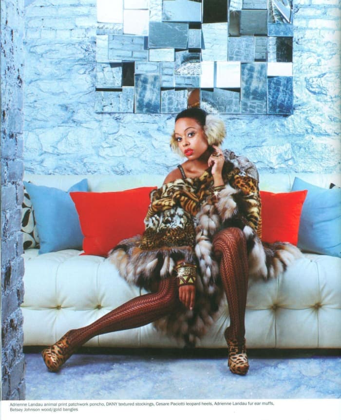 Chrisette Michelle ...Not only fine and sexy, but her voice does something to me that I can't explain. It's like having had sex without touching or taking off one's clothes.