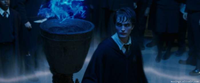 Twilight's Robert Pattinson appears in another fantasy film series as Cedric Diggory, who definitely isn't a vampire...