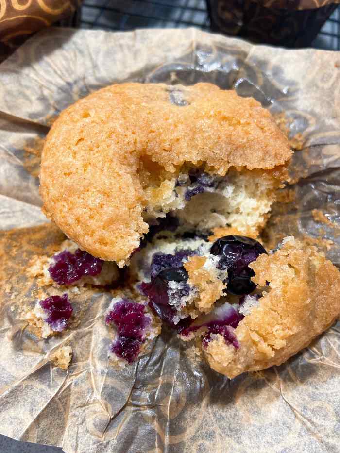 My husband couldn't wait for the muffins to cool completely, and he stole one to try it immediately! They were so delicious.