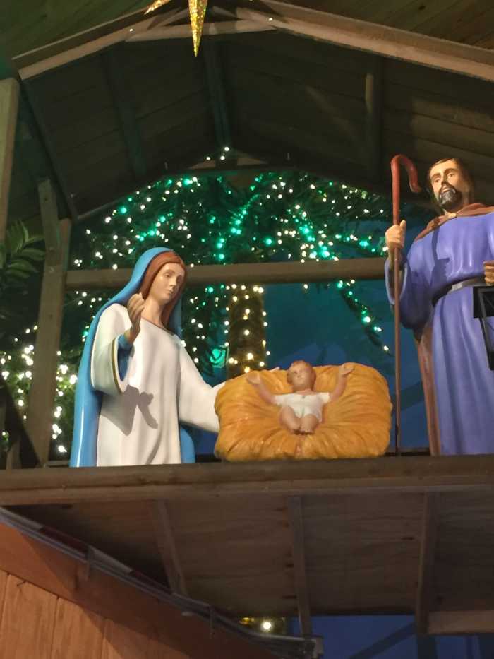 Mary and Joseph strike a handsome figure in this family portrait of sorts.