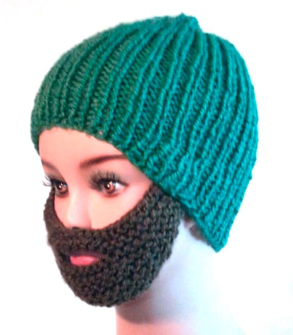 Imagine wearing this down the street to start a new fashion trend! You'll be the biggest dolt around before you can say "knitted beards just don't work".