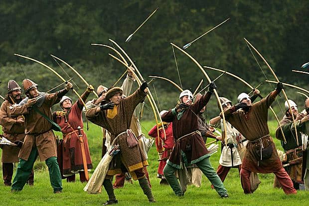 Norman archers. Both the Norman and Flemish contingents with William's force had their own archers - more than Harold had in the south. Many of those who fought in the north were unable to follow south, or it would have been a different story...