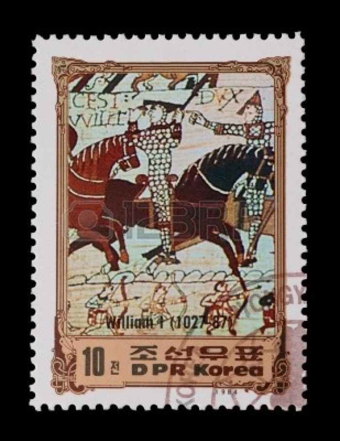 1984 Korean postage stamp issue commemorating Duke-King William's life - is this what Kim-Il Sung aspired to?