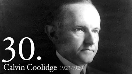 President Calvin Coolidge said that the law must rest on "the eternal foundations of righteousness."