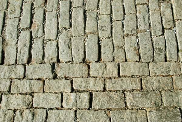 Re-Laid Cobblestone Street - Obviously the care used ages ago is not present in these newly re-laid cobblestones