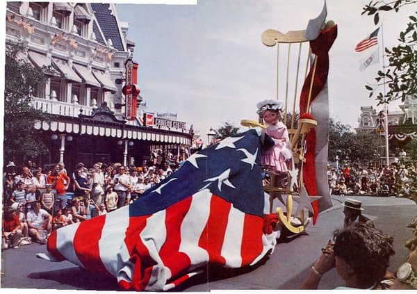 Betsy Ross working on our flag - (note: she got to sit the entire parade, I, Benjamin Franklin, on the other hand, did not) Not complaining, it was such an honor.