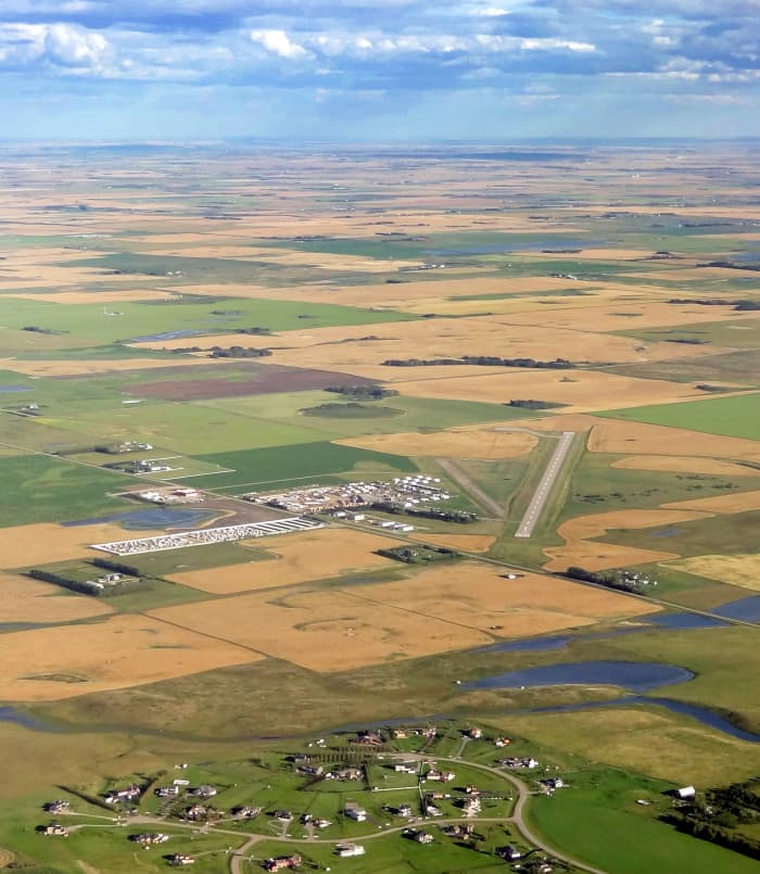 Airdrie Airport is located about 20km NNE of Calgary Airport in Alberta, Canada
