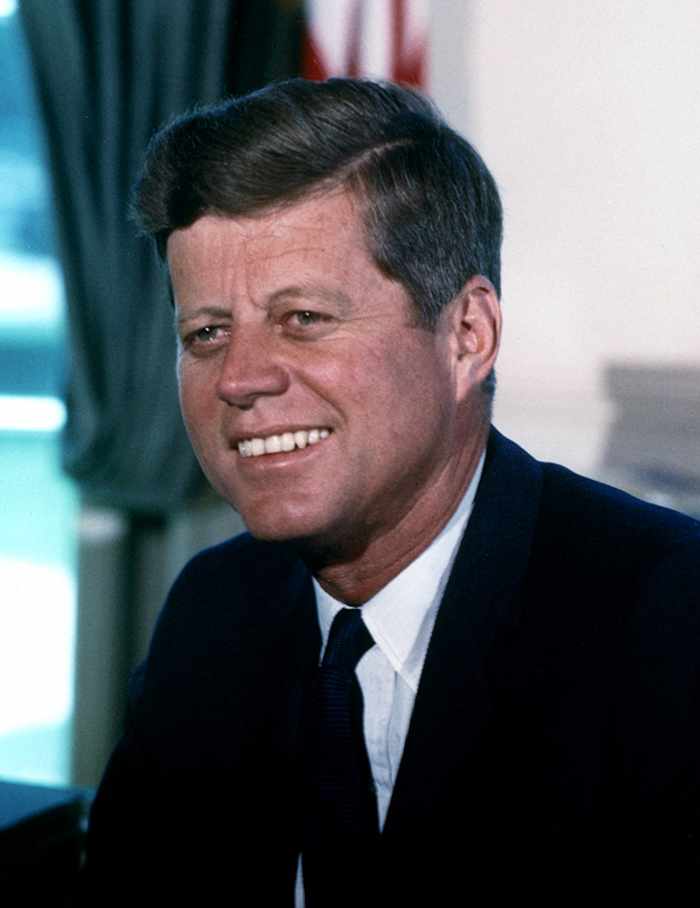 John F. Kennedy served as 35th US President, one of the youngest in history and the first Roman-Catholic in the office. He served 1000 days before being assassinated.