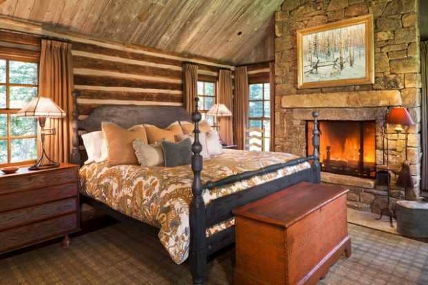 The bedroom should feel cozy. Use neutral colors and earth tones. Blend wood and metal and marry it with fabric.