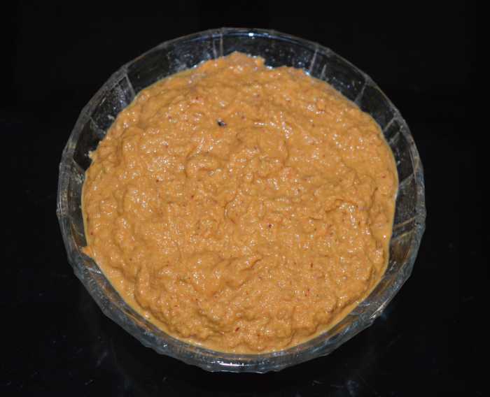 Radish chutney is ready to serve