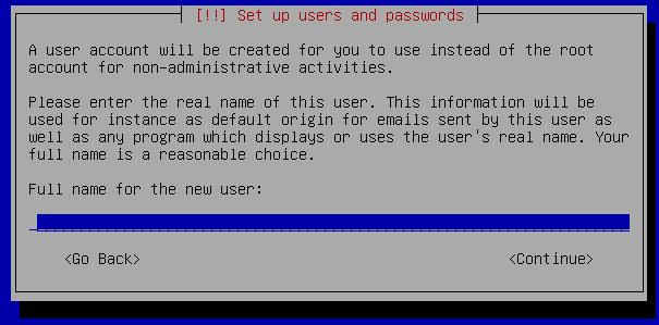 Now choose your full name for the user, its simply your name not your actual login one just your full name or anything you want to use instead