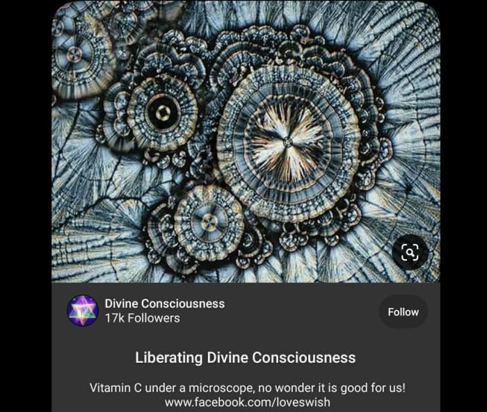 Living nutrients interact with your body and energies in a variety of unforeseen ways. The rays on this microscopic view of vitamin C tell the presence of micronutrients with which vitamin cooperates.