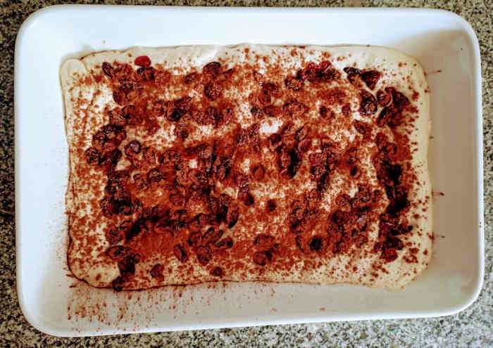 Add inclusions and gently press into the dough