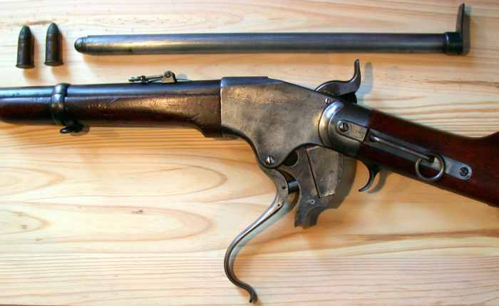 A revolutionary weapon the Spencer Carbine we the first repeating rifle used by any army during the Civil War.