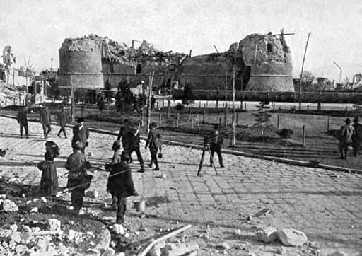 The aftermath of the 1915 Avezzano earthquake