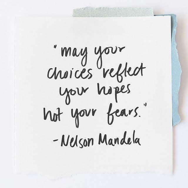 We are intended to live as creatures of hope and faith. Let us not succumb to the humiliations and stagnations of fear.