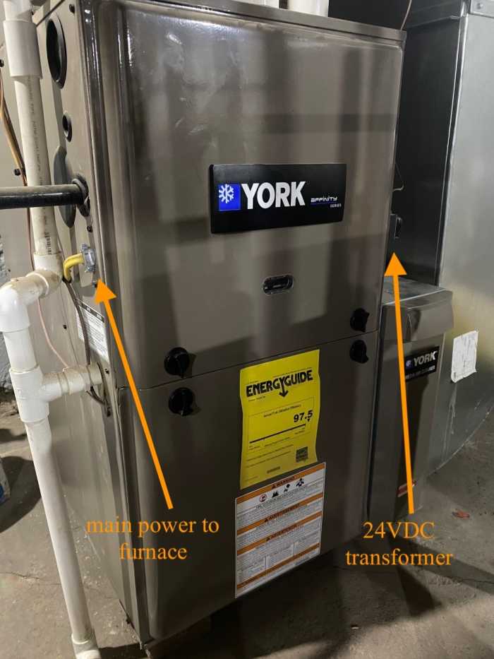 Another view of typical furnace configuration
