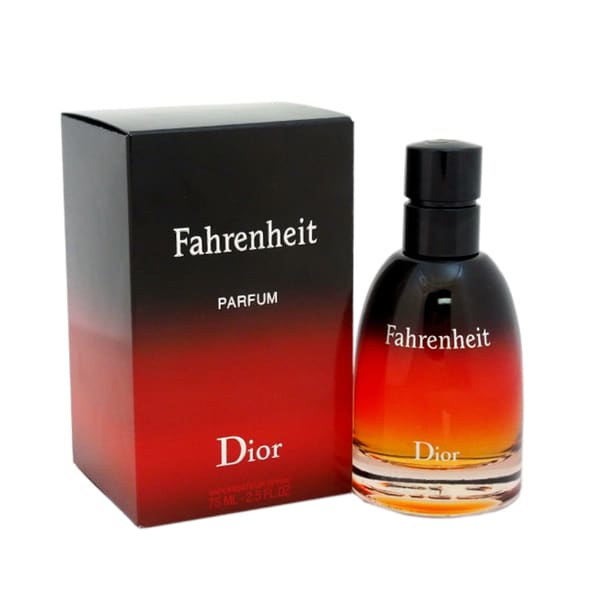 Christian Dior's Farenheit for men has, "a blend of pink peppercorn, lemon, lavender, violet leaf, amber, benzoin, vanilla and vetiver."