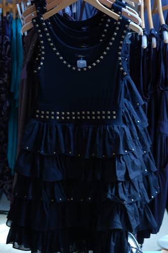 You can get that look of such a dress for a low price by dolling what you have up with hotfix studs!