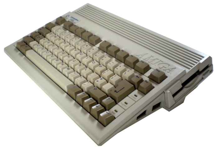 An Amiga 600 - note the missing numerical keypad