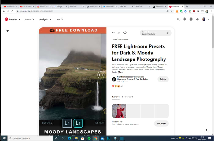 Pinterest - A great source of inspiration, and in this case connecting me to the stunning work of Jan Erik Waider