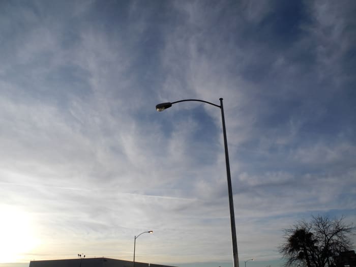 As the wind whips the clouds around, you can see different striations, different forms that the "Clouds" are taking.