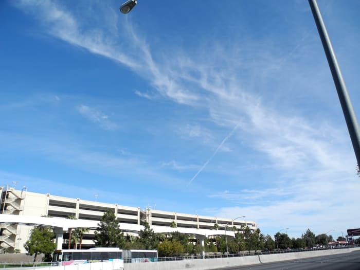 Chemtrail Clouds caught with the wind and transported into another area of the sky. Still retain the same "Baking Soda Consistency" that you see in the other pics, but this has moved, carried by the wind.