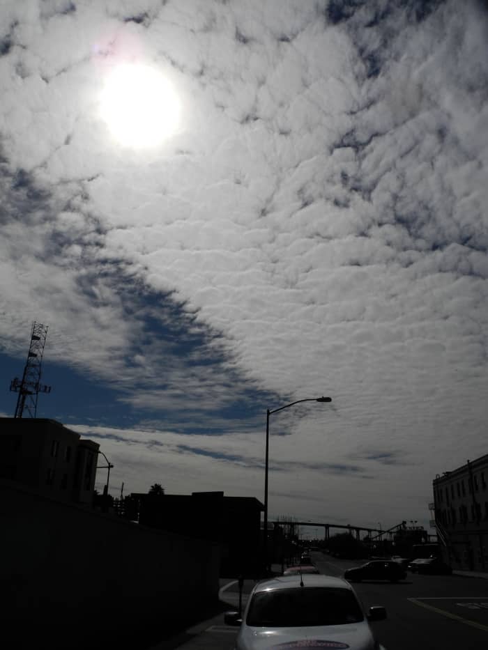 Downtown San Diego facing Coronado Bridge from the East Village Area. This same THICK THICK Chemical composition is EXACTLY what I saw developing in Las Vegas minute by minute. These are Chemicals, NOT Clouds.