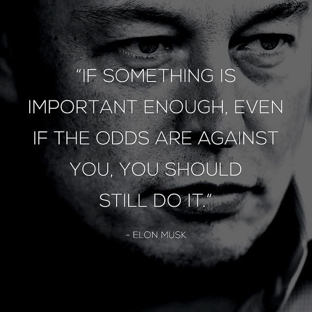 This quote shows the elegance of Elon Musk, super hot dude.