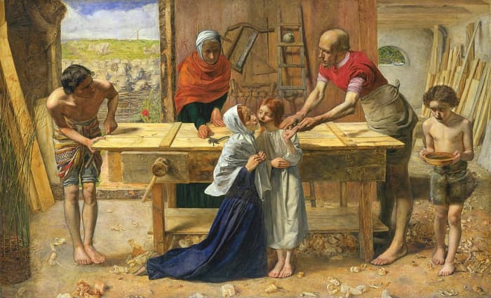 "Christ in the House of His Parents" by John Everett Millais 1849/50