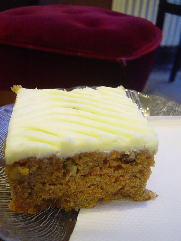 Carrot cake - a delicious way to enjoy health boosting carrots.