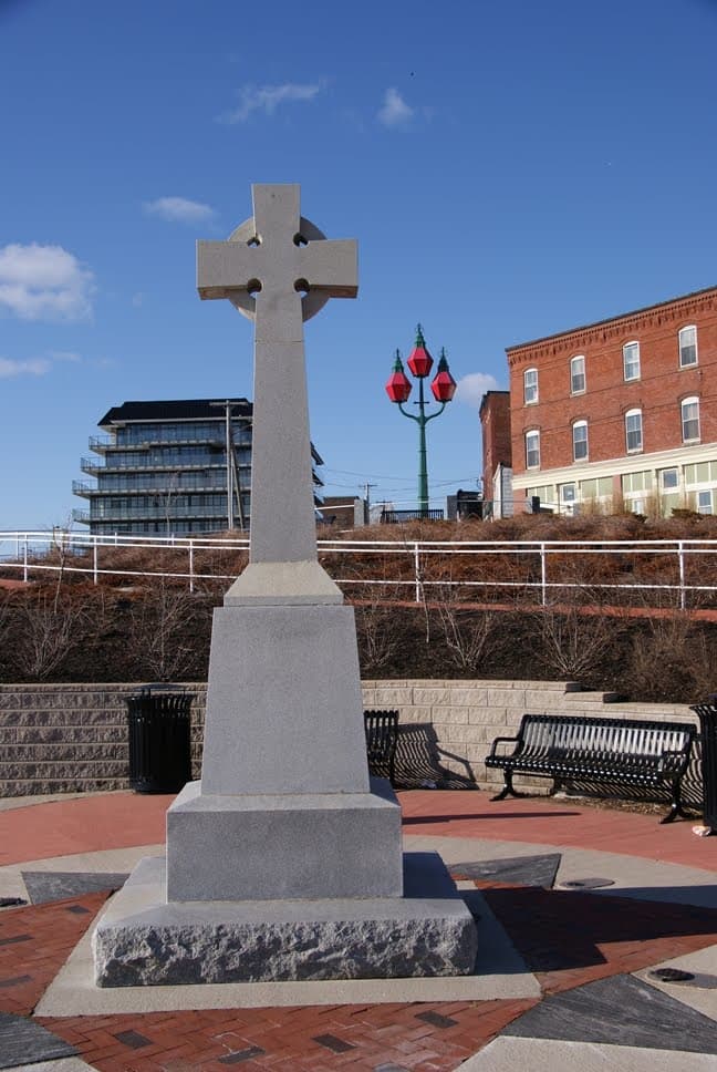 The Celtic Cross at Reed's Point, line's up perfectly, with the Celtic Cross on Partridge Island.