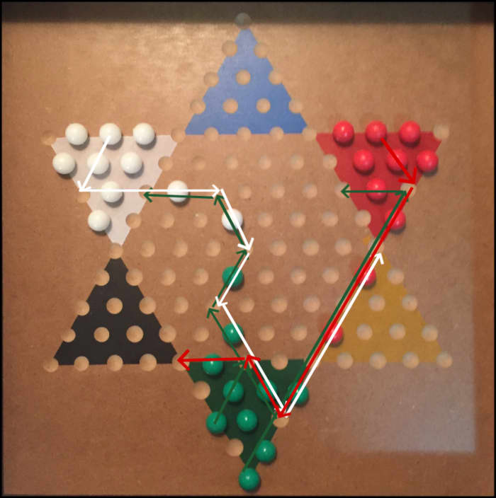 best chinese checkers opening moves