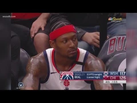 Bradley Beal is putting out amazing numbers but the Wizards are struggling bad with a 3-11 record which is last in the East.
