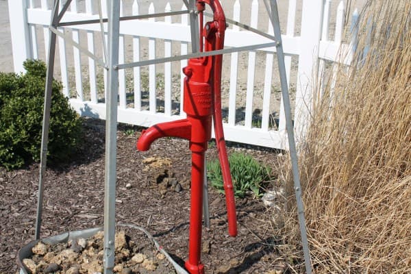 Hand water pumps can be used as backup, there's even an offset well cap to add a backup hand pump to an exsisting electric water well.