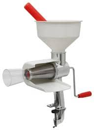 Simple hand crank tools can extract the juice, discard the seeds and core in one pass to make all types juices and sauces.