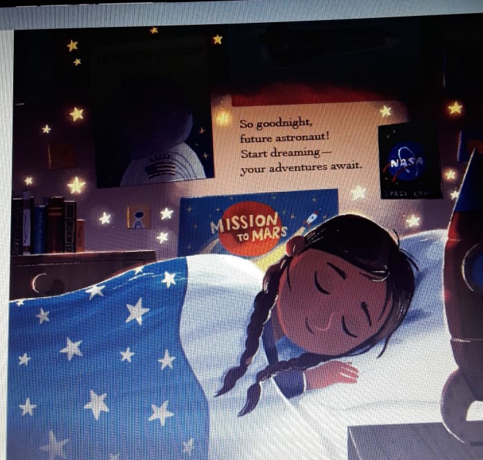 Inclusion of a little girl of color dreaming of her own adventures