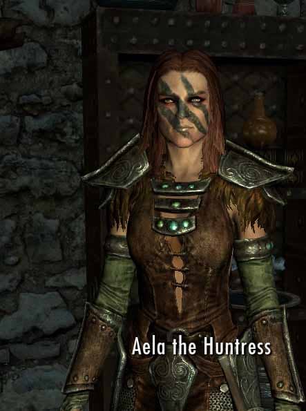 Skyrim Joining the Companions can have its advantages - Aela the Huntress - a date anytime in Skyrim apart from a full moon.